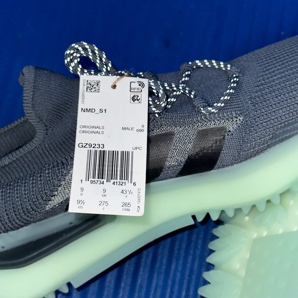 NEW Adidas NMD 2022  S1 Boost Grey/Green Glow Ice Mint (GZ9233) Men’s Size 9.5